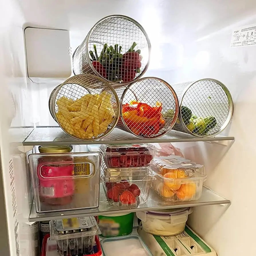 均一に焼くための手間いらずの回転グリルバスケット