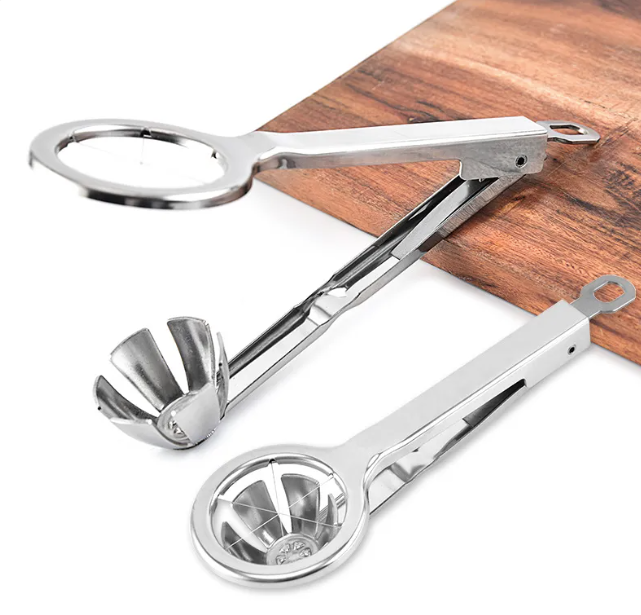 ステンレス鋼の卵カッター – 手動のゆで卵スライサー