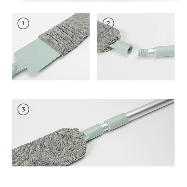 CleanSweep | Flexibele en lange borstel voor het schoonmaken van stof 