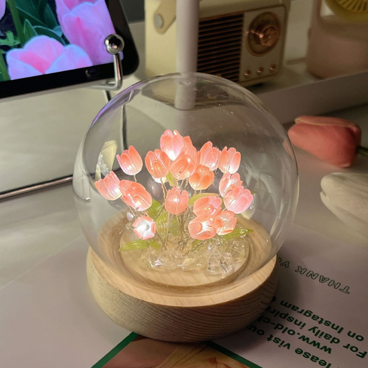 Lampe DIY tulipe à monter – Douce lumière florale