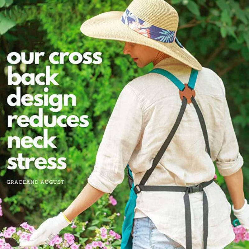 סינר גינון מעשי עם כיס גדול לאיסוף 