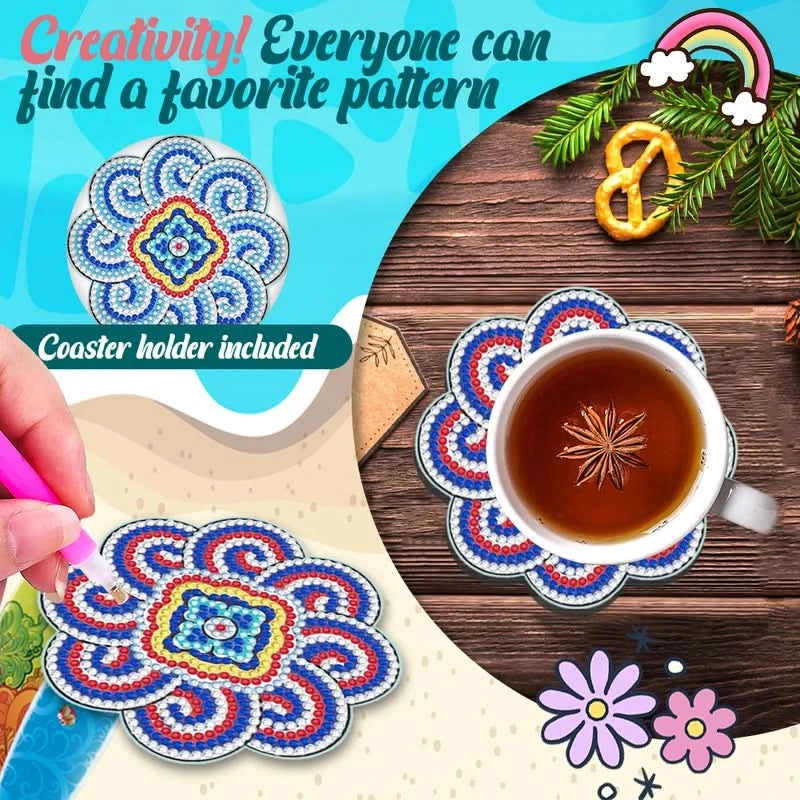 DIY podložky pod poháre s kamienkami 