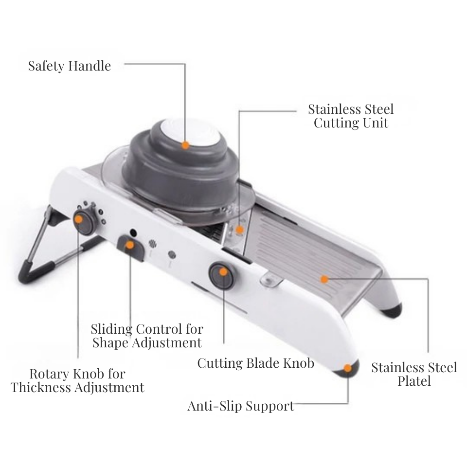 Verstelbare mandoline voor snelle sneden 