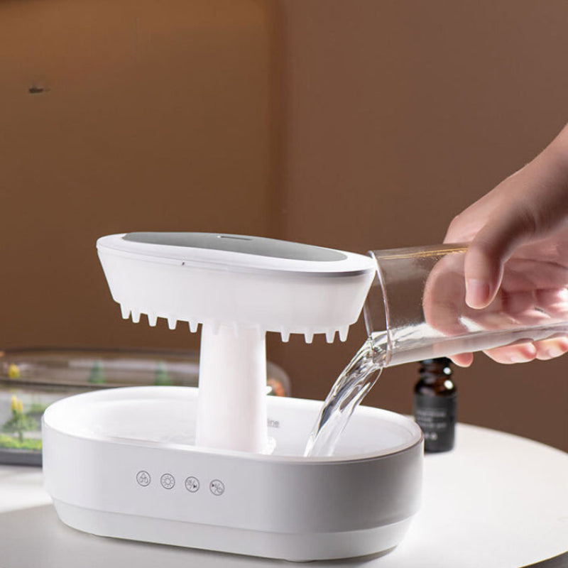 Difuzor Efect Ploaie - Sunet, Ceață & Lumină de Ambianță 