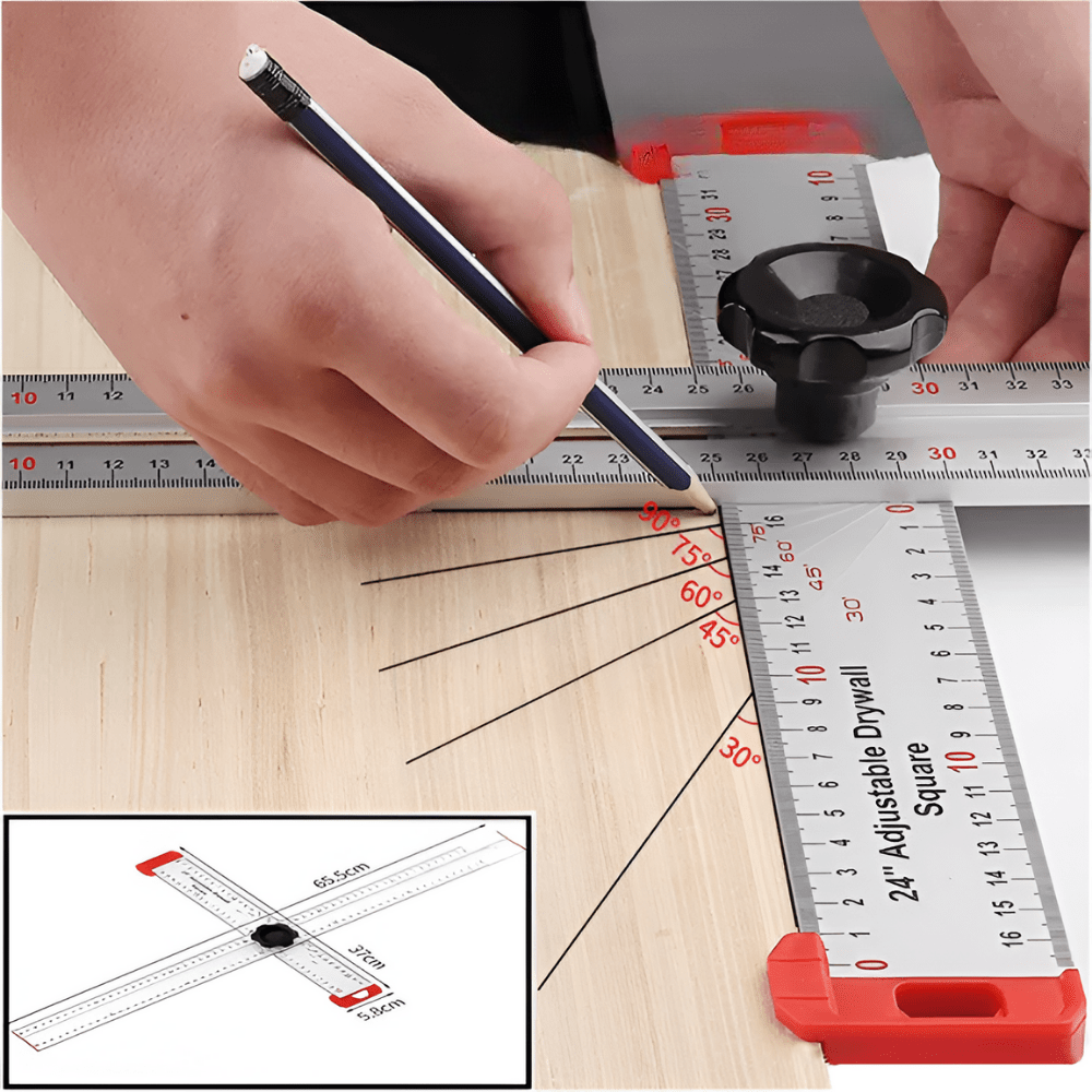 Règle de marquage coulissante pour mesures précises