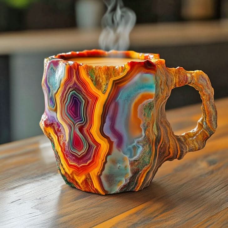Krystal mineral kaffekop – naturlig elegance 