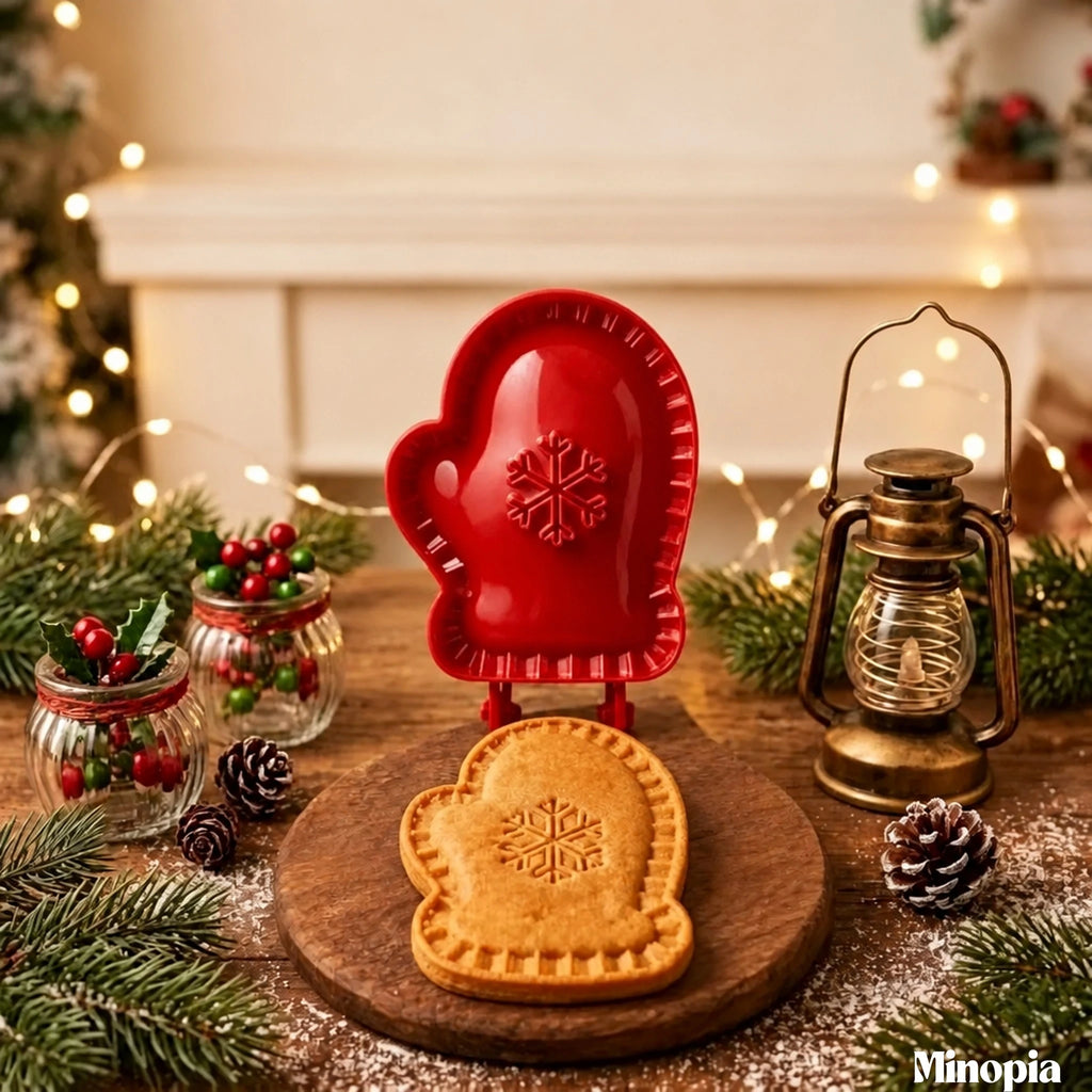Weihnachtliche Mini-Gebäckformen – Backzubehör für die Herbstzeit, 16 lebensmittelechte Ausstecher