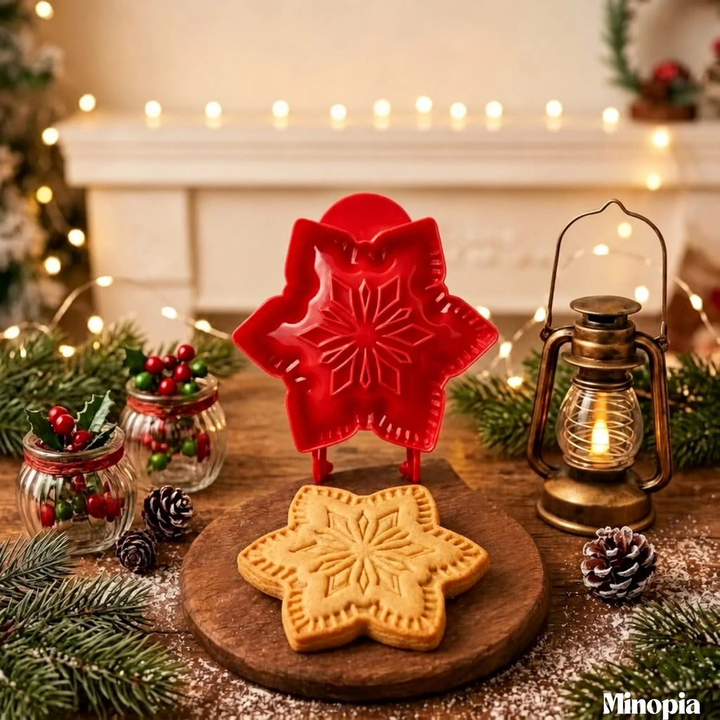 Weihnachtliche Mini-Gebäckformen – Backzubehör für die Herbstzeit, 16 lebensmittelechte Ausstecher