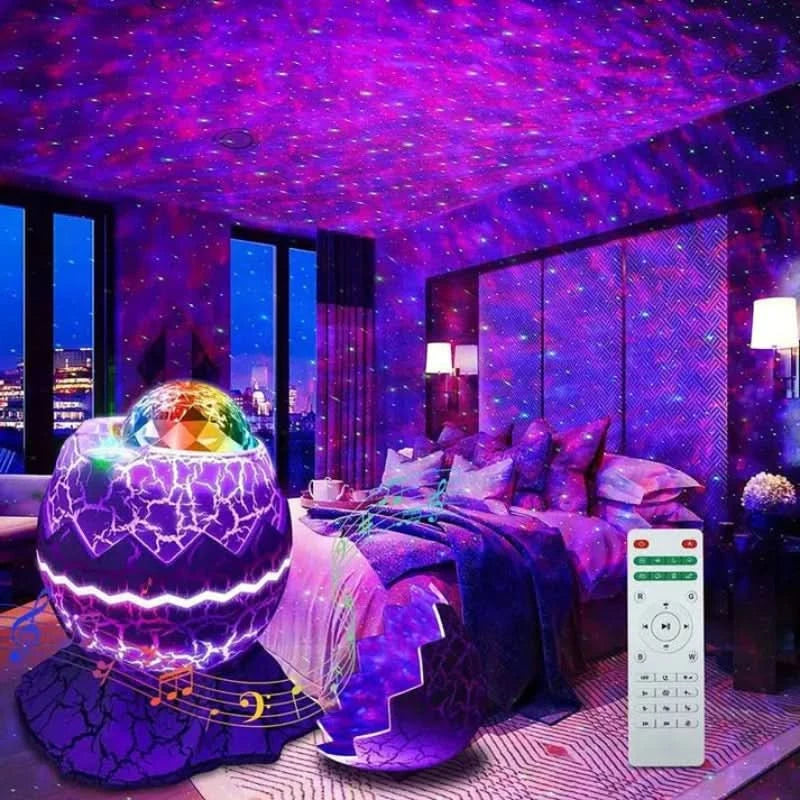 Galaxisa projector zene és távirányítóval 